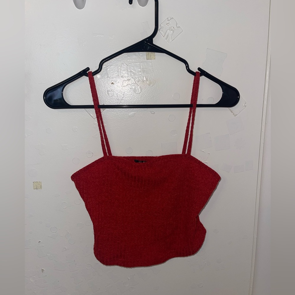 Rib-knot Crop Cami Top